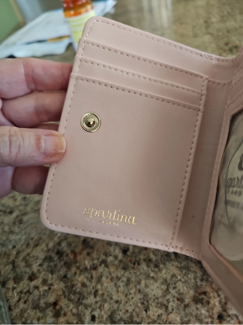 NWT Spartina 449 Floral Pink and Green Zip Wallet - Picture 4 of 8